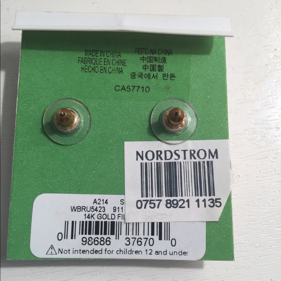 Kate Spade gumdrop earrings A+ Emerald green!! - Picture 3 of 3